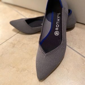 Rothy’s size 8! Pointy Toe, blue.